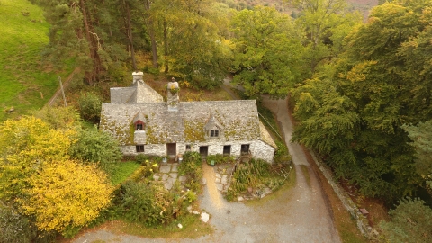 RWT Gilfach Longhouse from above