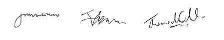 Joint letter signatures