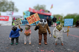 Mole, Ratty, Badger & Toad campaigning