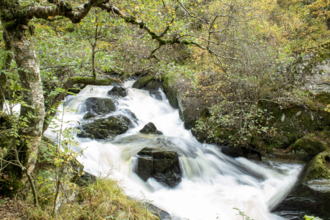 Marteg Waterfall at Gilfach by Sam Perkins