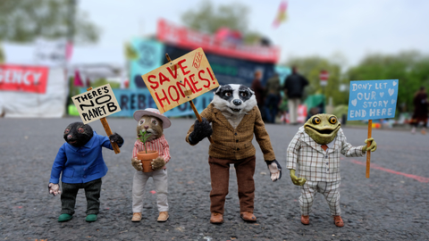 Mole, Ratty, Badger & Toad campaigning