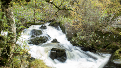 Marteg Waterfall at Gilfach by Sam Perkins