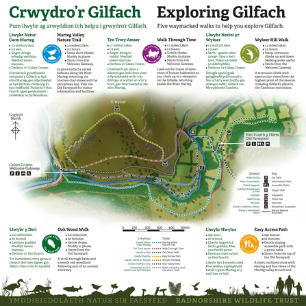 Gilfach Trail Map