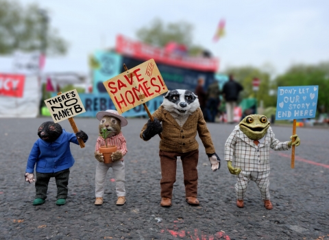Mole, Ratty, Badger & Toad campaigning