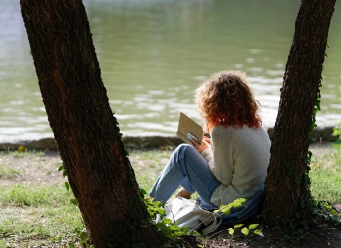 Read a book outdoors