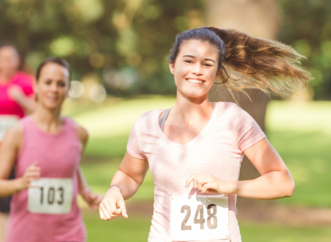 Girl running