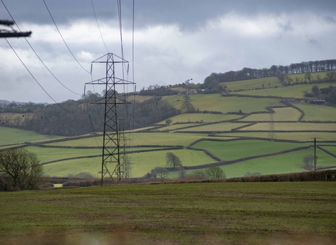 Pylon Towy Usk line